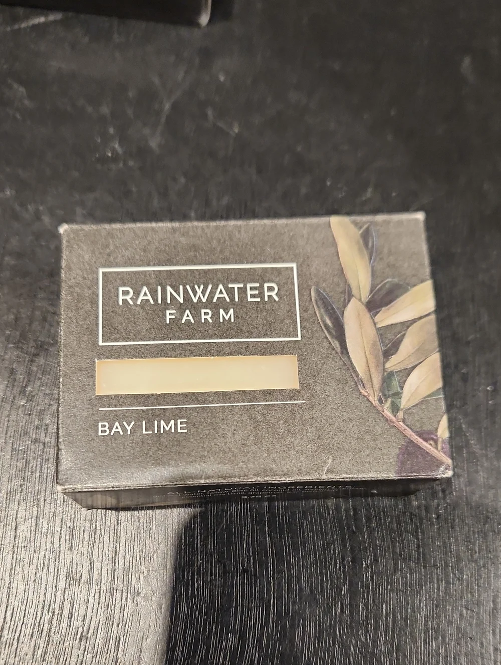 NIB Rainwater Farm Baylime 3.75 Oz Bar Soap